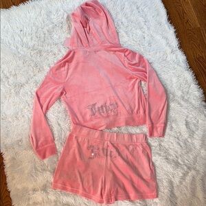 Juicy Couture Pink Velour Lounge Set